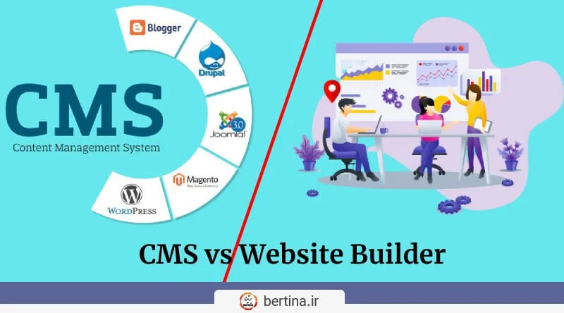 مقایسه سایت ساز با cms