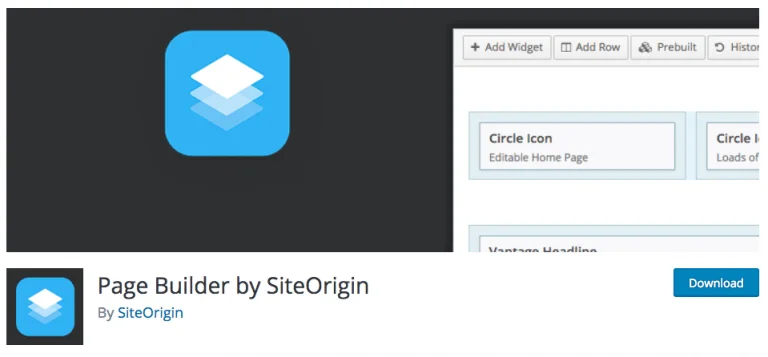 پلاگین Page Builder by SiteOrigin وردپرس پلاگین Page Builder by SiteOrigin